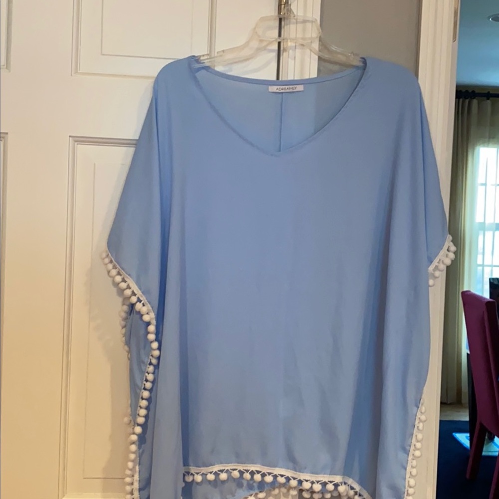 Adreamly light blue swim coverup/lounge wear
